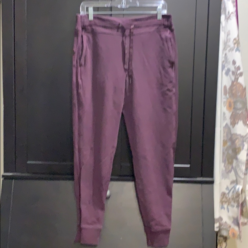 Burgundy joggers